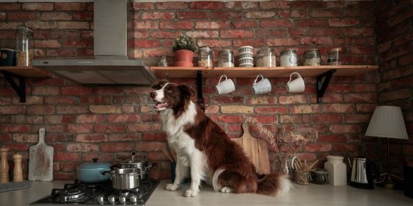 Dog counter surfing