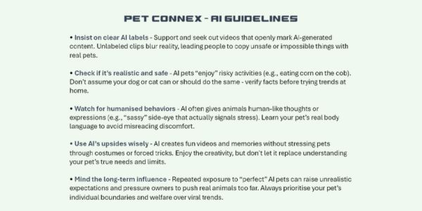 PetConnex AI Guidelines